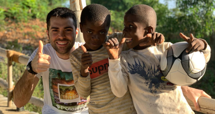 Hilario en misión solidaria en Tanzania